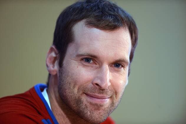 Petr Cech, captain of Czech Republic national soccer team speaks during press conference in Prague, Czech Republic on October 15, 2012 ahead of the World Cup Group B qualifying soccer match Czech Republic vs Bulgaria. (CTKxPhoto KaterinaxSulova) CTKPhotoP201210150697701  SUK3