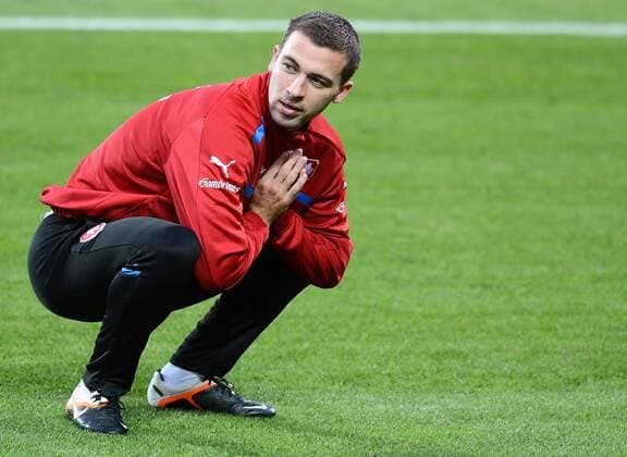 Josef Husbauer, player of Czech Republic national soccer team pictured during training in Prague, Czech Republic on October 15, 2012 ahead of the World Cup Group B qualifying soccer match Czech Republic vs Bulgaria. (CTKxPhoto KaterinaxSulova) CTKPhotoP201210150784401  SUK12