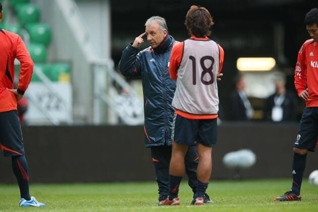 Alberto Zaccheroni (JPN), OCTOBER 15, 2012 - Football Soccer : Japan national team training at Stadion Wroclaw, Wroclaw, Poland.  ( 20145693)