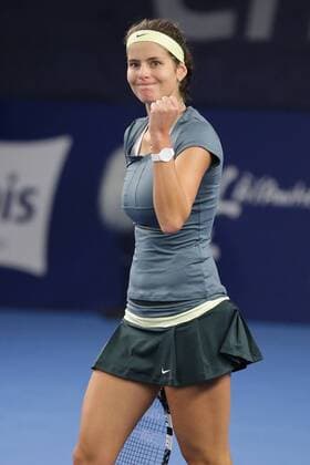 16.10.2012 Tennis WTA Tennis Damen Turnier BGLBNPParibas Open Tennis Damen (WTA) Runde 1 Saison 2012 Julia GÖRGES (Deutschland - GER, Setzliste 2) jubel, geballte Faust nach ihrem Sieg über Silvia SOLER-ESPINOSA (Spanien - ESP)