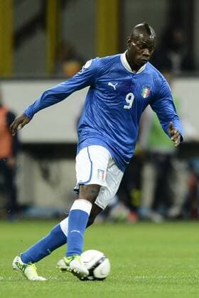 Mailand, 16 10 2012 - Italien vs Dänemark: Mario Balotelli 