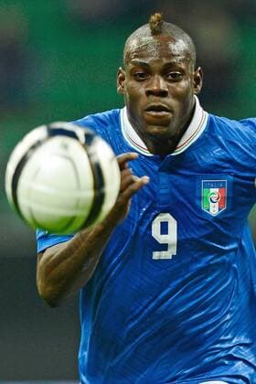 Mailand, 16 10 2012 - Italien vs Dänemark: Mario Balotelli 