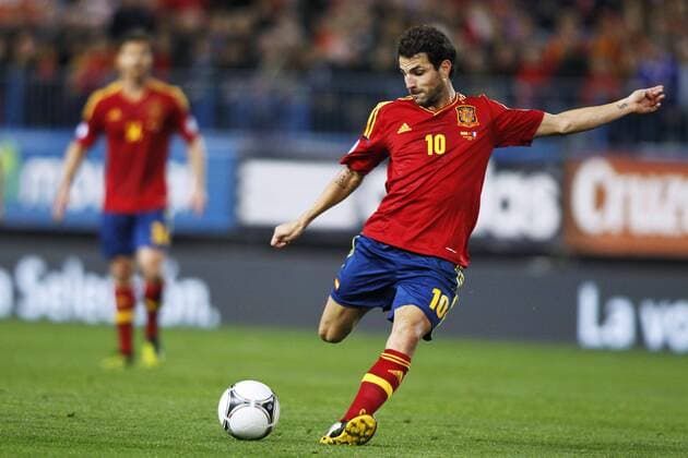 Cesc Fabregas (ESP), OCTOBER 16, 2012 - Football Soccer : FIFA World Cup Brazil 2014 Qualifier European Zone Group I match between Spain 1-1 France at Estadio Vicente Calderon in Madrid, Spain.  ( oqma008494)