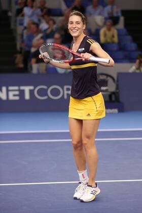 18.10.2012 Tennis WTA Tennis Damen Turnier BGLBNPParibas Open Tennis Damen (WTA) Runde 2 Saison 2012 Andrea PETKOVIC (Deutschland - GER) mit Petkodance, Petko Dance
