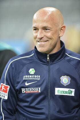 Karsten Baumann, Cheftrainer, FC Erzgebirge Aue, TSV 1860 München vs Erzgebirge Aue