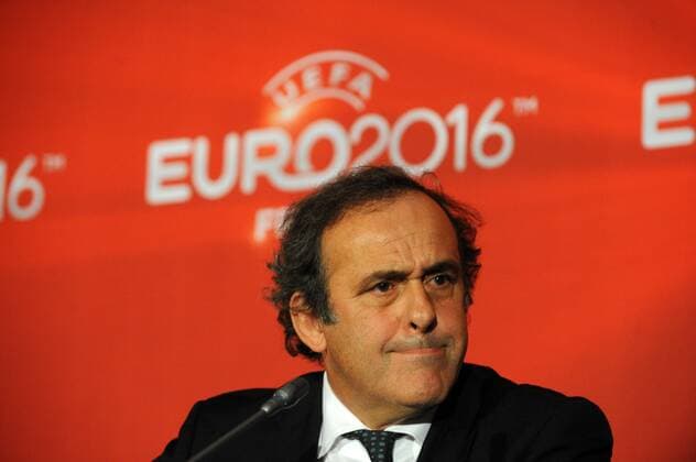 Michel Platini ( President UEFA ) FOOTBALL : Comite de pilotage UEFA EURO 2016 - Paris - 23 10 2012 N.LeGouic FEP Panoramic 