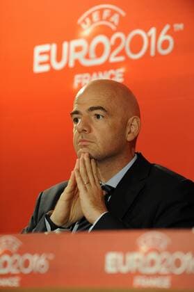 Gianni Infantino ( Secretaire General UEFA ) FOOTBALL : Comite de pilotage UEFA EURO 2016 - Paris - 23 10 2012 N.LeGouic FEP Panoramic 