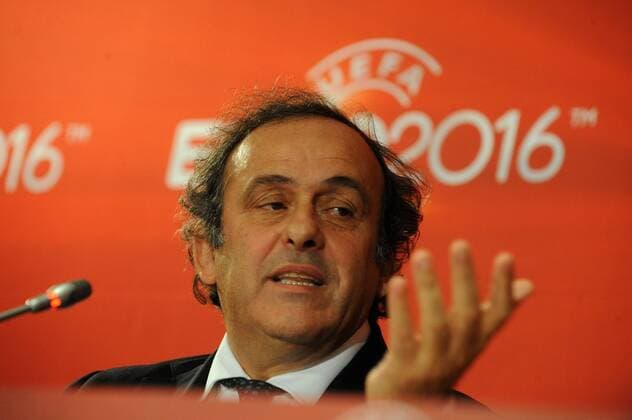 Michel Platini ( President UEFA ) FOOTBALL : Comite de pilotage UEFA EURO 2016 - Paris - 23 10 2012 N.LeGouic FEP Panoramic 