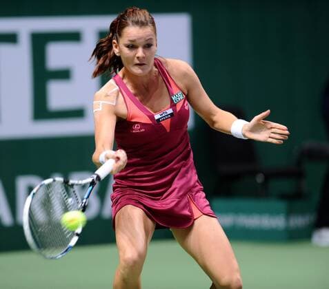 TEB BNP Paribas WTA Tennis Damen Championships Day 1 match - Agnieszka Radwanska of Poland at Sinan Erdem Dome Istanbul - 23.10.2012 