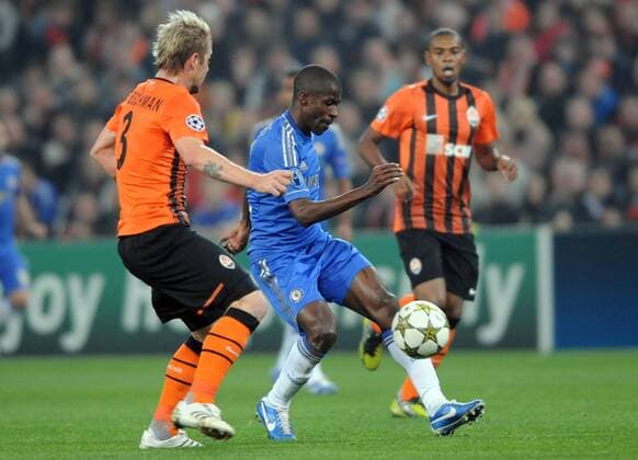 Ramires, Tomas Hübschmann Football - 2012 2013 Champions League - Group E: Shakhtar Donetsk vs. Chelsea FC London at Donbass Arena, Donetsk, Ukraine. 