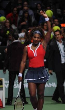 ISTANBUL, Oct. 24, 2012 - Serena Williams of the United States reacts after winning the match at WTA Tennis Damen Championships 2012 in Istanbul of Turkey on Oct. 24, 2012. TURKEY-ISTANBUL-WTA CHAMPIONSHIPS 