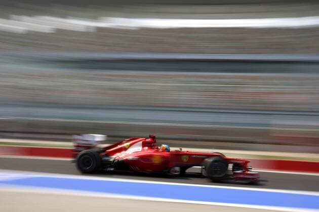 26.10.2012- Free Practice 1, Fernando Alonso (ESP) Scuderia Ferrari F2012 Indian Grand Prix, Noida - October 2012 