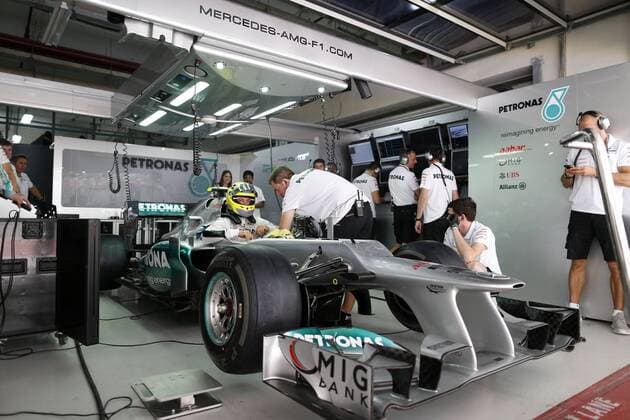 Motorsports: FIA Formula One World Championship 2012, Grand Prix of India, 8 Nico Rosberg (GER, Mercedes AMG Petronas F1 Team), xHOCHxZWEIx