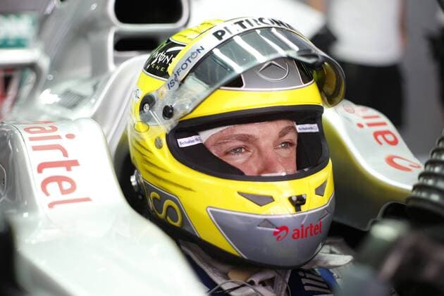 Motorsports: FIA Formula One World Championship 2012, Grand Prix of India, 8 Nico Rosberg (GER, Mercedes AMG Petronas F1 Team), xHOCHxZWEIx