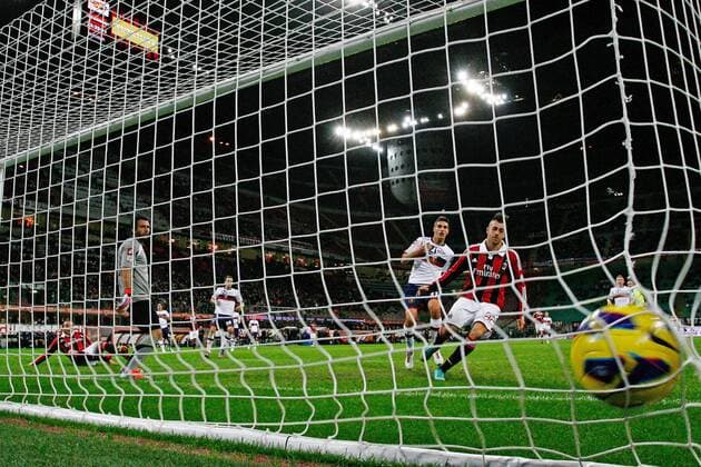 27.10.2012, Mailand - Serie A 2012 2013 - AC Mailand vs FC Genua CFC 1893 - Tor von Stephan El Shaarawy 