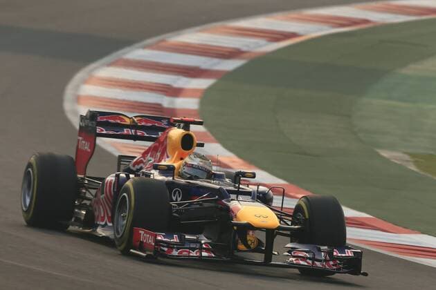 Motorsports: FIA Formula One World Championship 2012, Grand Prix of India, 1 Sebastian Vettel (GER, Red Bull Racing), xHOCHxZWEIx