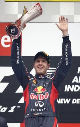 Motorsports: FIA Formula One World Championship 2012, Grand Prix of India, 1 Sebastian Vettel (GER, Red Bull Racing), xHOCHxZWEIx