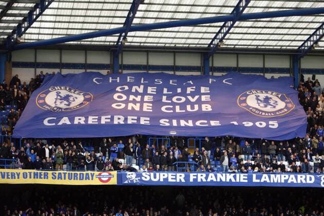28.10.2012.London, England. FC Chelsea Flag at Stamford Bridge xKieranxGalvinx  ActionPlus11342973