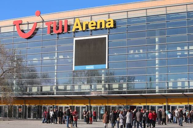 TUI Arena im EXPO Park in Hannover - gesehen am 28.10.2012