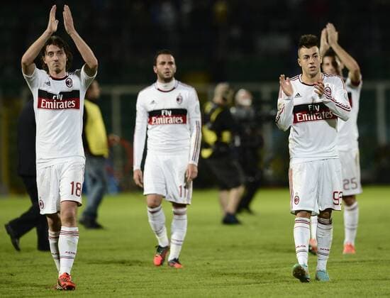 Palermo 30 10 2012 - Serie A -- US Palermo - AC Milan -- Riccardo Montolivo - Stephan El Shaarawy 