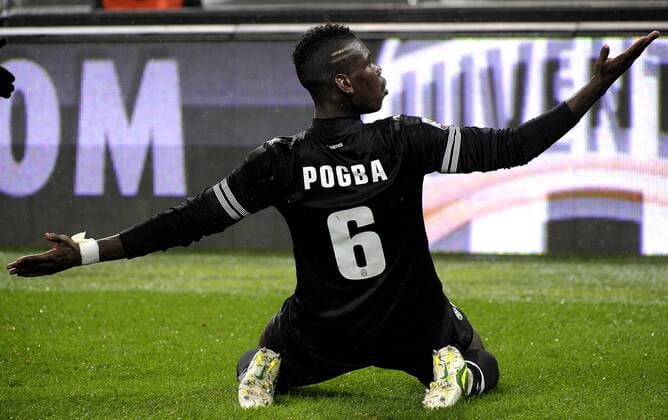 Paul Pogba , Goal Celebration Juventus - Turin 31 10 2012 Seria A 2012 2013 -- Juventus Turin - Bologna FC --