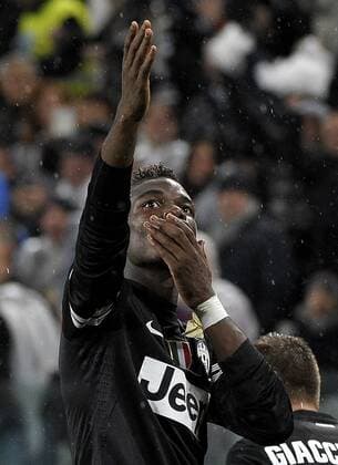 Paul Pogba , Goal Celebration Juventus - Turin 31 10 2012 Seria A 2012 2013 -- Juventus Turin - Bologna FC --