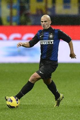 Mailand, Italien - Serie A - Inter Mailand vs. Sampdoria Genua - Esteban Cambiasso 