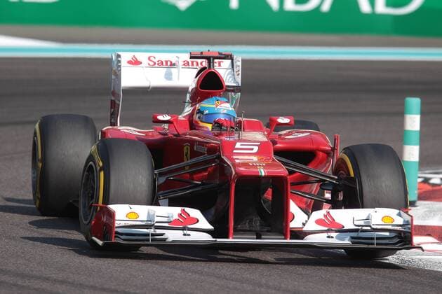 Free Practice 3: Fernando Alonso (ESP) Scuderia Ferrari F2012 Abu Dhabi Grand Prix, UEA 01-04 November 2012 