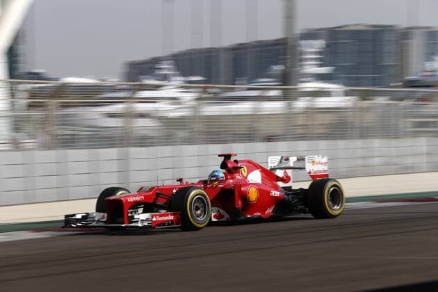 Free Practice 3: Fernando Alonso (ESP) Scuderia Ferrari F2012 Abu Dhabi Grand Prix, UEA 01-04 November 2012 