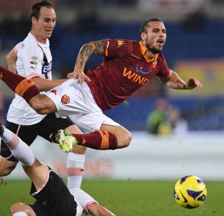 Daniel Pablo Daniel Osvaldo Roma - Rom 4 11 2012 Stadio Olimpico, Football Calcio 2012 2013 Serie A, AS Rom Vs US Palermo andreaxstaccioli