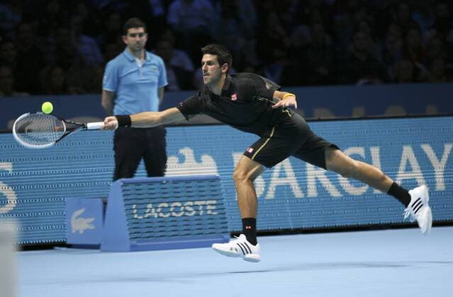 05.11.2012 London, England. Novak Djokovic (SRB) in action during the Barclays ATP Tennis Herren World Tour Finals from the 02 Arena. xHongboxChenx  ActionPlus11344574