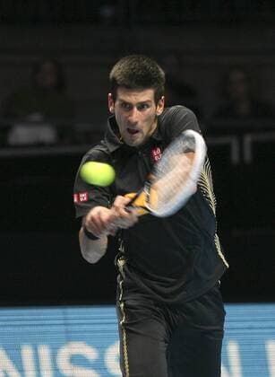 05.11.2012 London, England. Novak Djokovic (SRB) in action during the Barclays ATP Tennis Herren World Tour Finals from the 02 Arena. xHongboxChenx  ActionPlus20201953