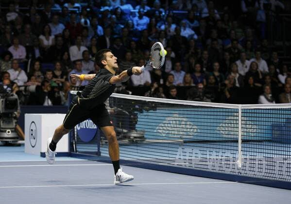 07.11.2012 London, England. Novak Djokovic (SRB) during the Barclays ATP Tennis Herren World Tour Finals from the 02 Arena. xHongboxChenx  ActionPlus11344955