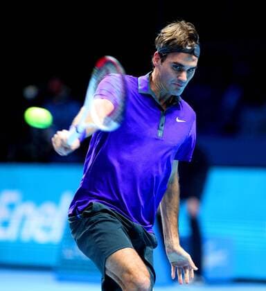 TENNIS - ATP Tennis Herren World Tour Finals 2012 LONDON,ENGLAND,08.NOV.12 - TENNIS - ATP Tennis Herren World Tour Finals. Bild zeigt Roger Federer (SUI). 