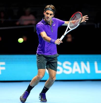 TENNIS - ATP Tennis Herren World Tour Finals 2012 LONDON,ENGLAND,08.NOV.12 - TENNIS - ATP Tennis Herren World Tour Finals. Bild zeigt Roger Federer (SUI). 