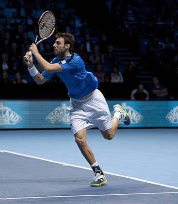 08.11.2012 London, England. Marcel Granollers (ESP) during the Barclays ATP Tennis Herren World Tour Finals from the 02 Arena. xGerryxSextonx  ActionPlus11345303