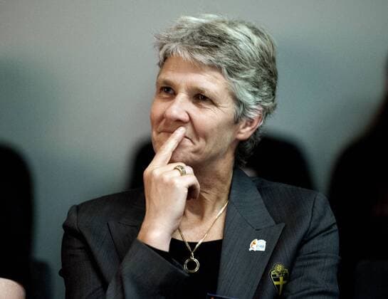 Göteborg, 08.11.2012 - Pressekonferenz zur Fußball Frauen UEFA EURO 2013 - Pia Sundhage (SWE) KP0300003 