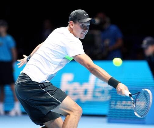 TENNIS - ATP Tennis Herren World Tour Finals 2012 LONDON,ENGLAND,09.NOV.12 - TENNIS - ATP Tennis Herren World Tour Finals. Bild zeigt Tomas Berdych (CZE). 