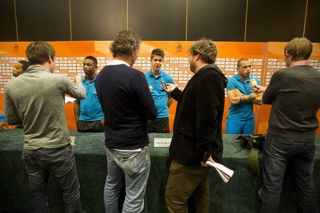 Marco van Ginkel of Holland during the Training Session of the Dutch Team at Sportpark Nieuw Zuid on November 12, 2012 in Katwijk, The Netherlands. Training session Dutch team Training 2012 2013 xVIxxIVx 1244162