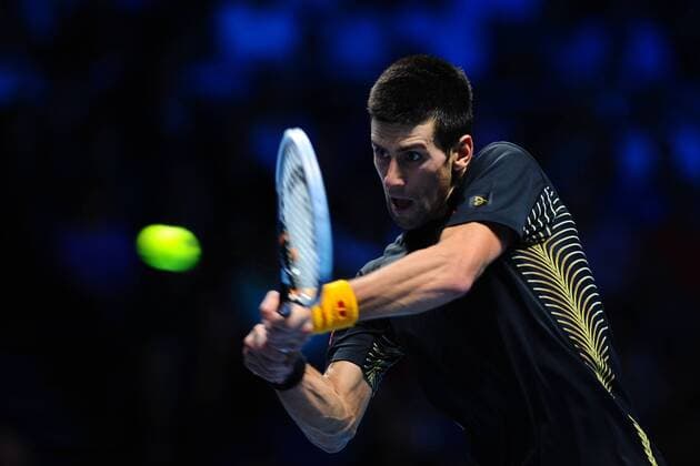 Novak Djokovic (SRB) -- ATP Masters in London - Tennis Herren - 12 11 2012 COUVERCELLE TENNISMAG PANORAMIC 