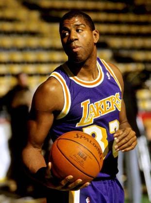 Jan. 01, 1985 - Boston, Massachusetts, U.S. - Los Angeles Lakers MAGIC JOHNSON Magic Johnson  - ZUMAl10
