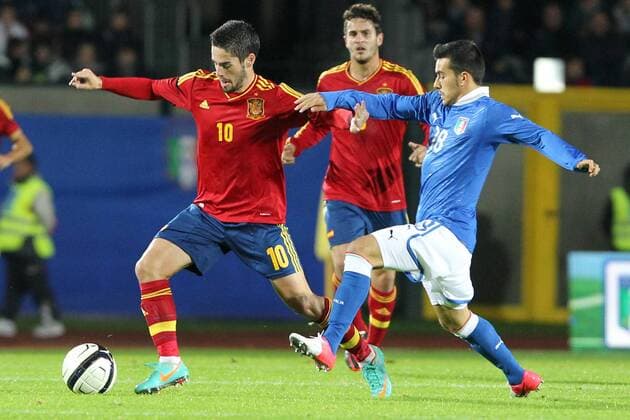 Nicola Sansone (ITA) Isco (ESP) U21 ITA - ESP - lucaxpagliaricci