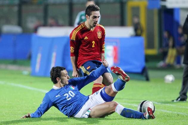 Manolo Gabbiadini (ITA) Daniel Carvajal(ESP) U21 ITA - ESP - lucaxpagliaricci