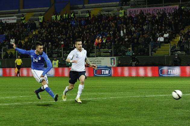 Parma, Testspiel ITA - FRA gol Stephan El Shaarawy 