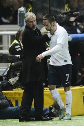 Parma, Testspiel ITA - FRA Didier Deschamps-Franck Ribery 