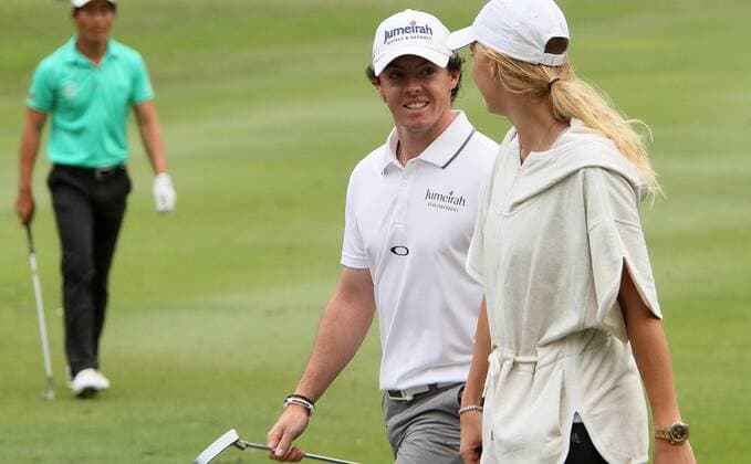 Nov. 15, 2012 - Nov 15, 2012; Hong Kong, CHINA; Rory McIlroy and his girlfriend Caroline Wozniacki during the UBS Hong Kong Open. Rory McIlroy and Caroline Wozniacki at Hong Kong Open  - ZUMAs11