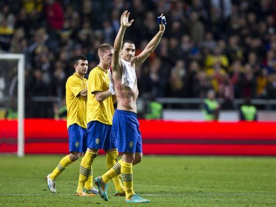 14.11.2012, Friends Arena, Solna, SWE, Testspiel, Schweden vs England, im Bild, Sweden 10 Zlatan Ibrahimovic after the game