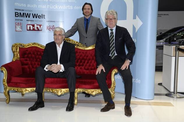 Michael Bully Herbig, Sky de Mont und Marcel Reif Verleihung Querdenker-Award Preis, Ehrung, Auszeichnung BMW-Welt München 16. November 2012