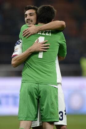 Inter Mailand - US Cagliari - Michael Agazzi-Davide Astori 