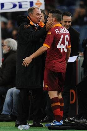 Zdenek Zeman - Alessandro Florenzi 19 11 2012 Roma Stadio Olimpico Football 2012 2013 Campionato di Calcio Serie A, AS Roma - FC Torino 1906. AntoniettaxBaldassarre